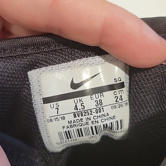 Nike AF1 Rebel XX Black/White Sneaker Boots Size 7 - Picture 8 of 8